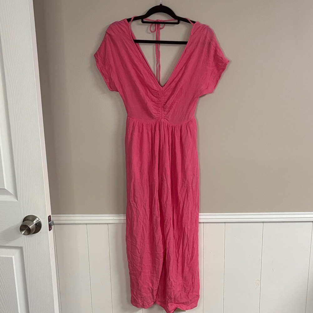 Promesa Small Vibrant Hot Pink Maxi Dress